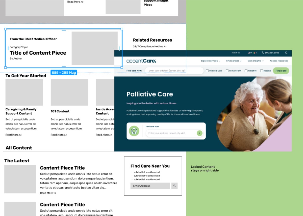 AccentCare website redesign
