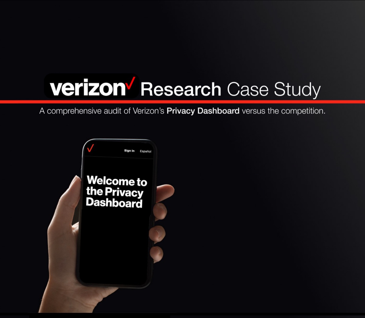 Verizon privacy dashboard research