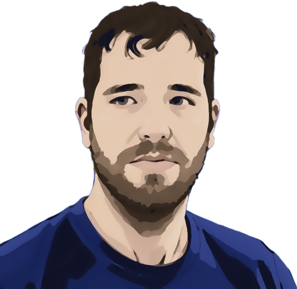 Illustrated portrait of Jon Haines